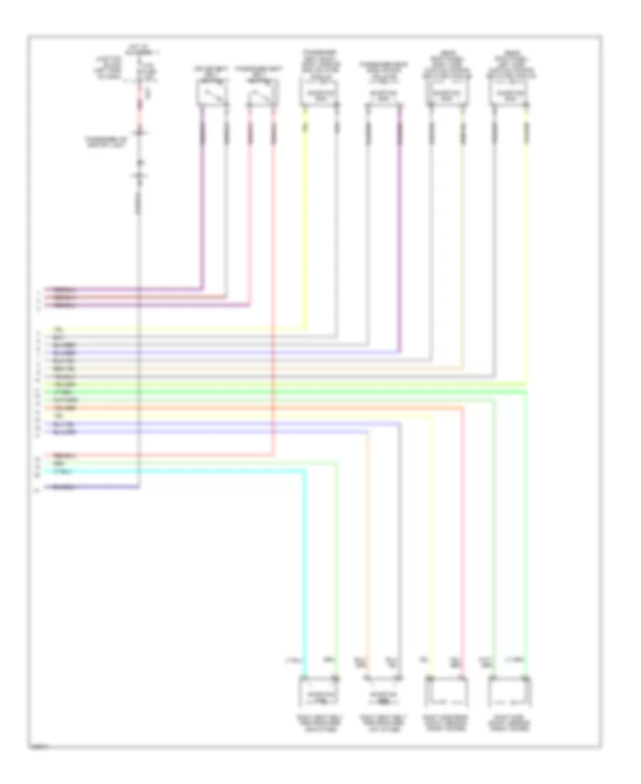 Supplemental Restraints Wiring Diagram 2 of 2 for Suzuki Kizashi GTS 2010