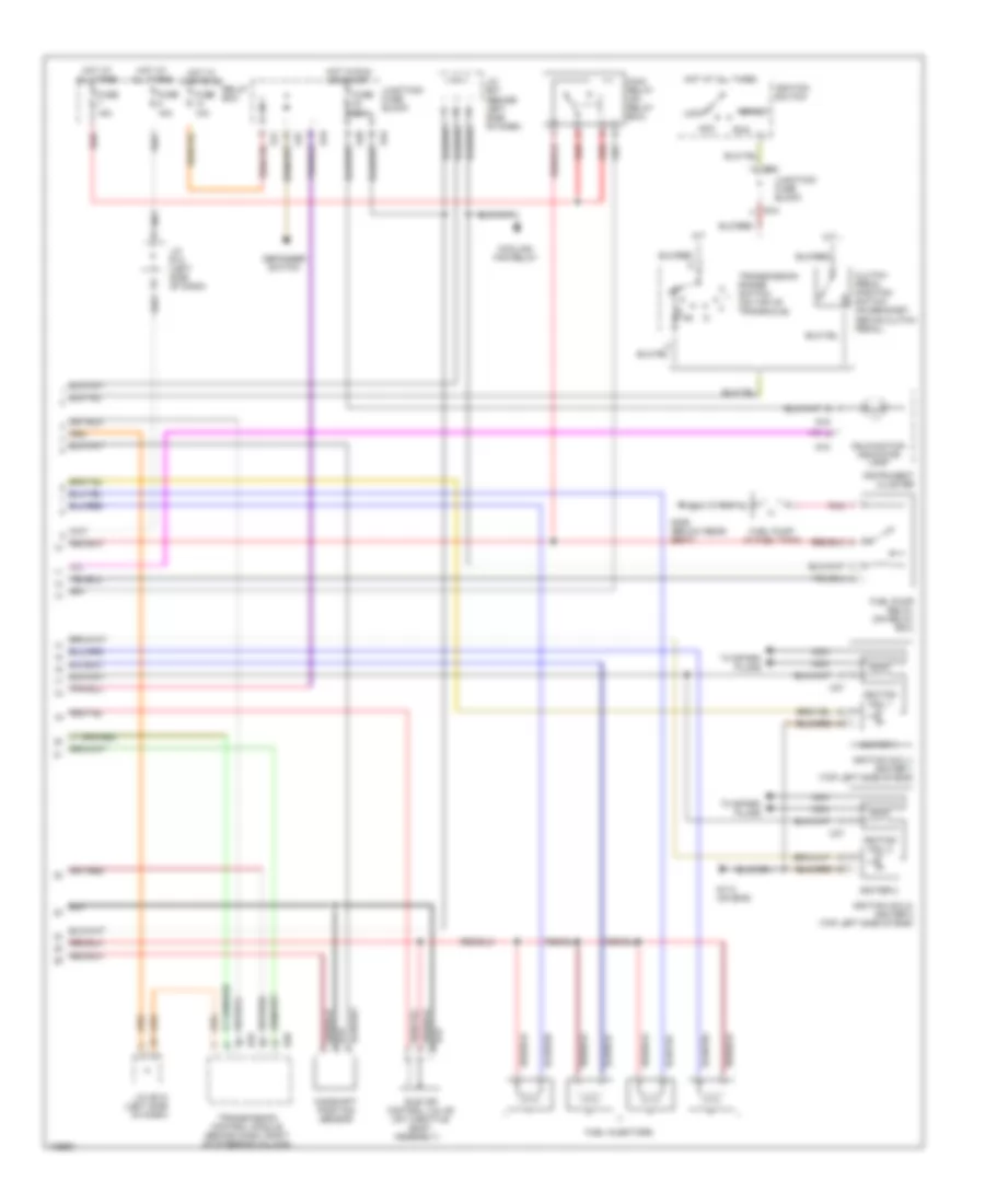 1.6L, Engine Performance Wiring Diagrams (2 of 2) for Suzuki Esteem GLX+ 1999