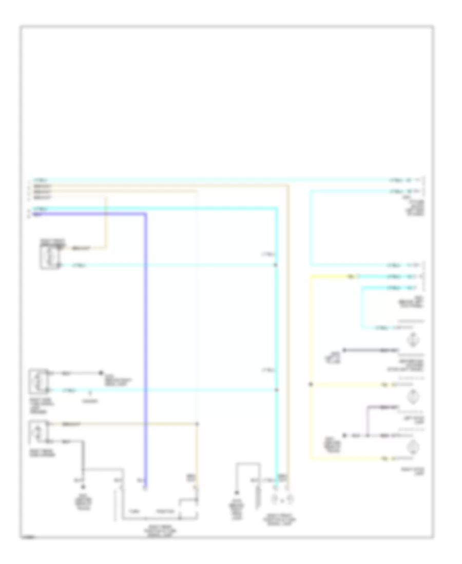 Exterior Lamps Wiring Diagram Notchback 2 of 2 for Suzuki Forenza LX 2005