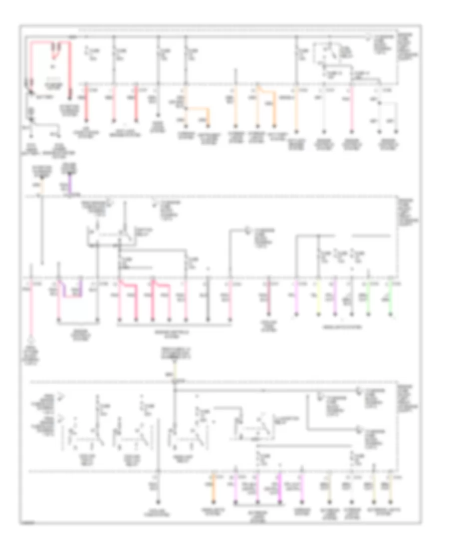 Power Distribution Wiring Diagram 1 of 3 for Suzuki Forenza LX 2005