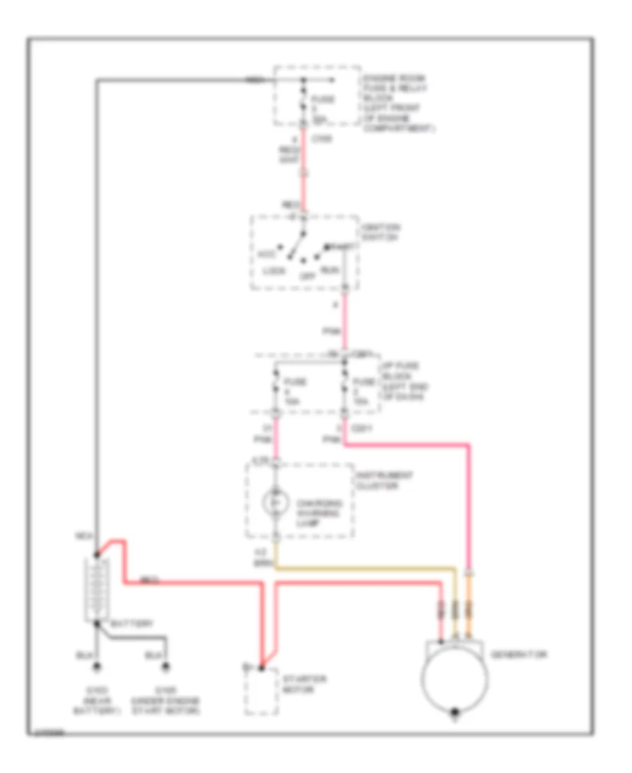 Charging Wiring Diagram for Suzuki Forenza LX 2005