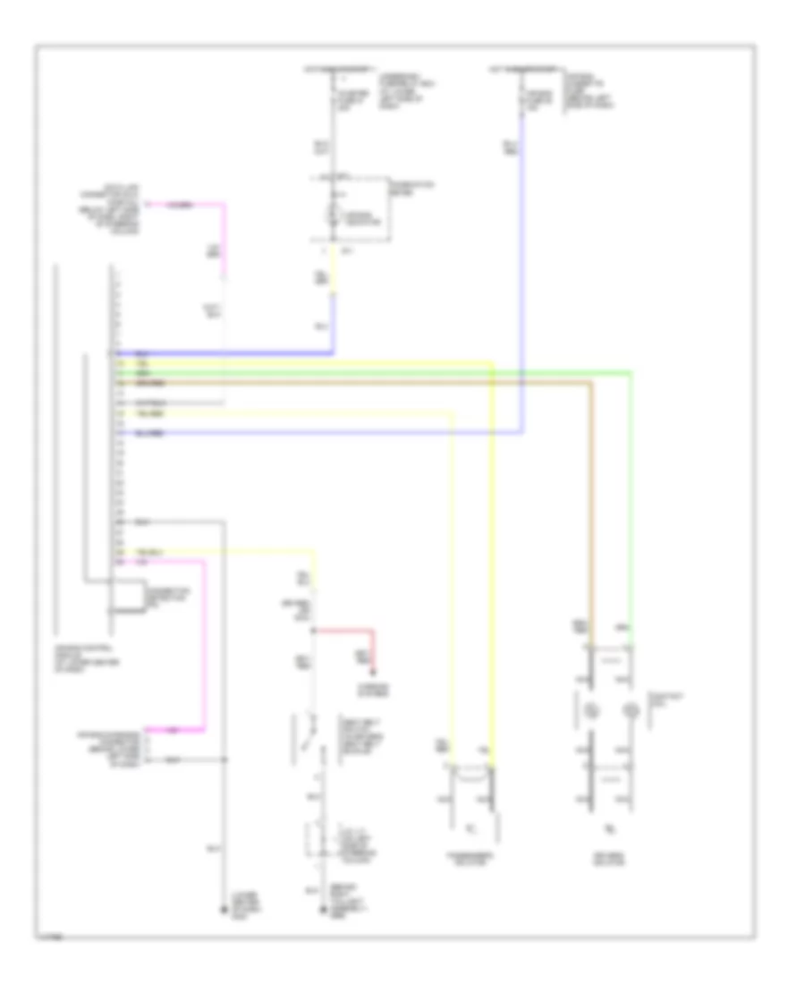 Supplemental Restraint Wiring Diagram for Suzuki Grand Vitara JLX 1999