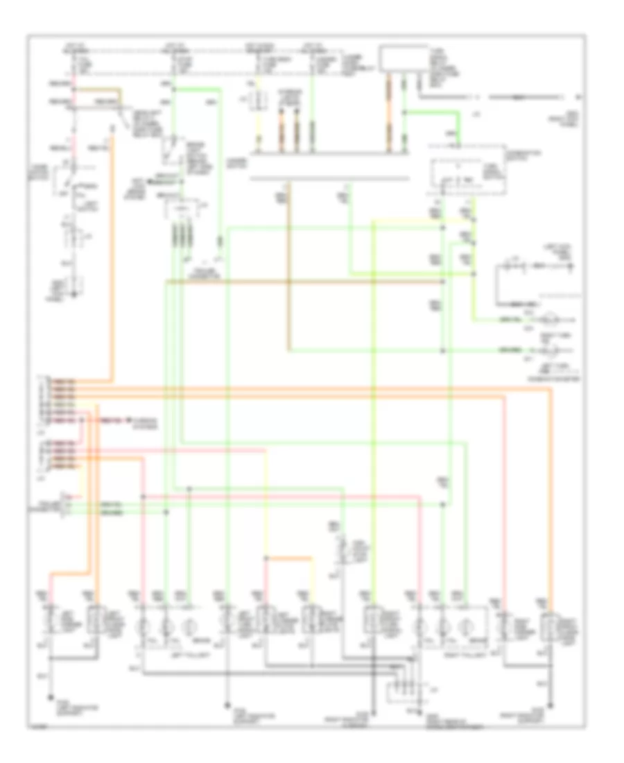 Exterior Lamps Wiring Diagram for Suzuki Grand Vitara JLX 1999