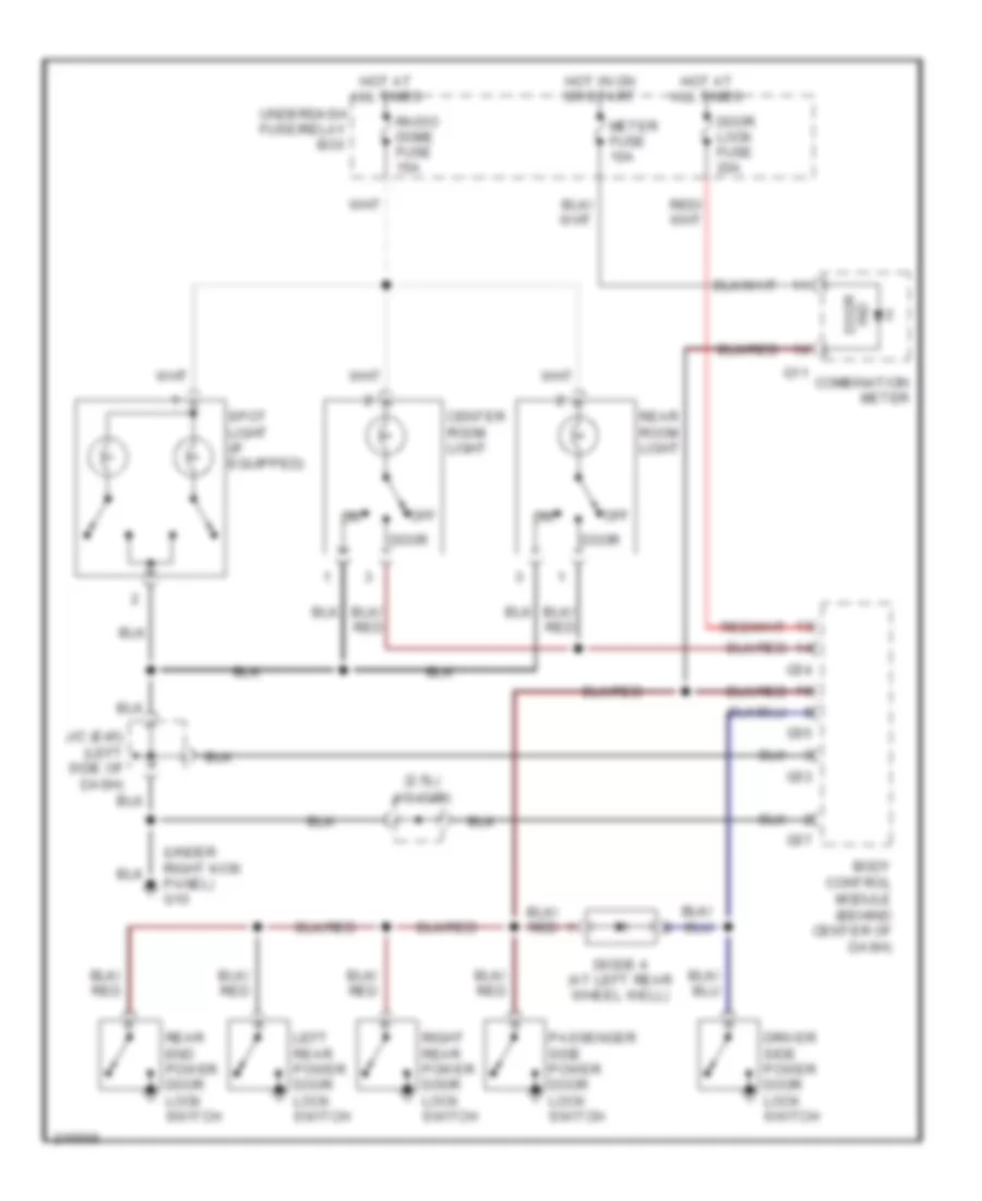 Courtesy Lamps Wiring Diagram for Suzuki Grand Vitara LX 2005