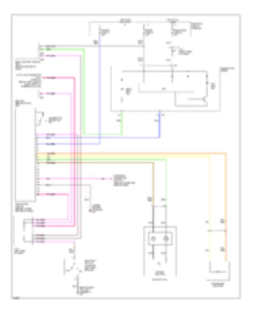 Supplemental Restraints Wiring Diagram for Suzuki Grand Vitara LX 2005