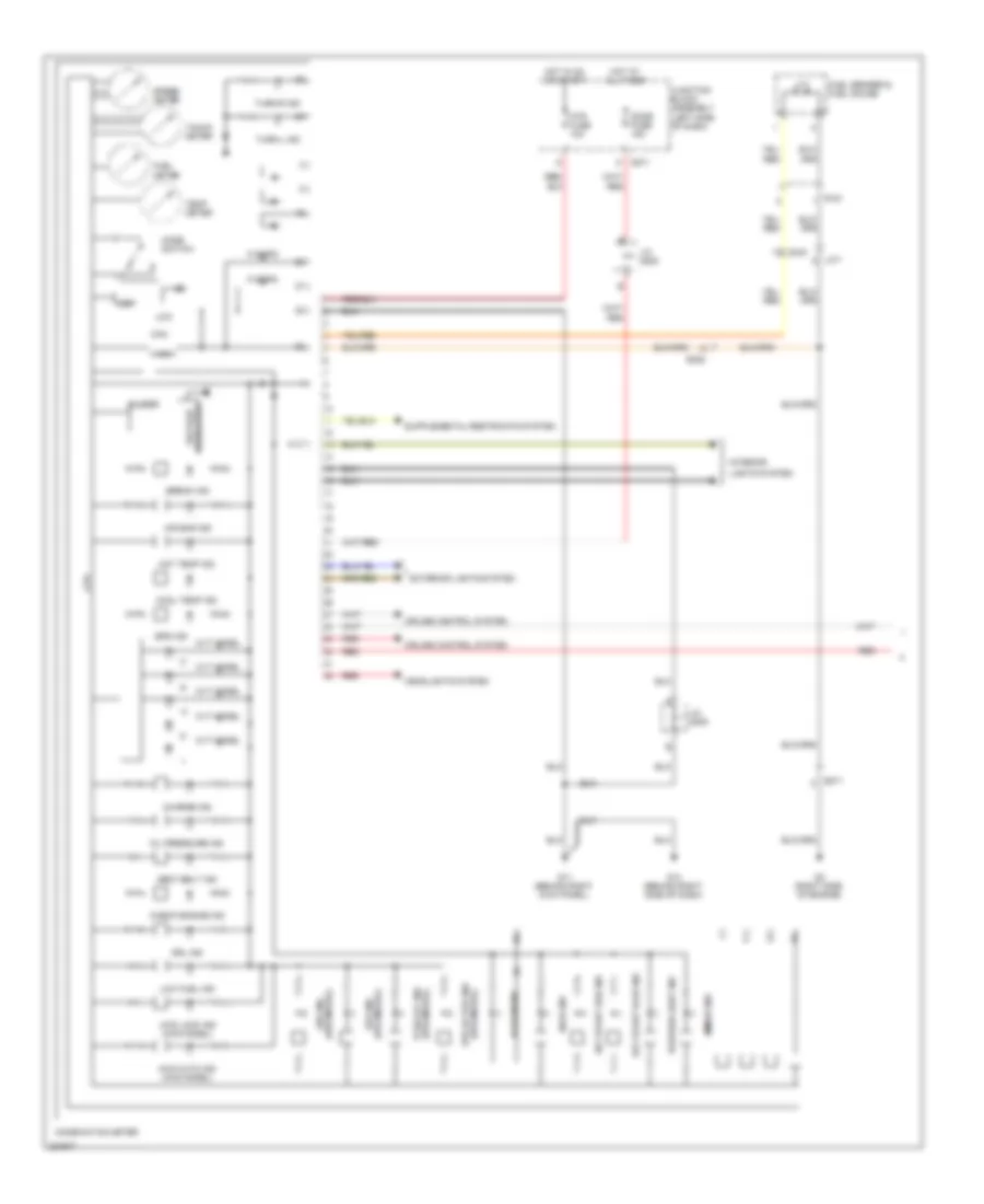 Instrument Cluster Wiring Diagram 1 of 2 for Suzuki SX4 Crossover 2010