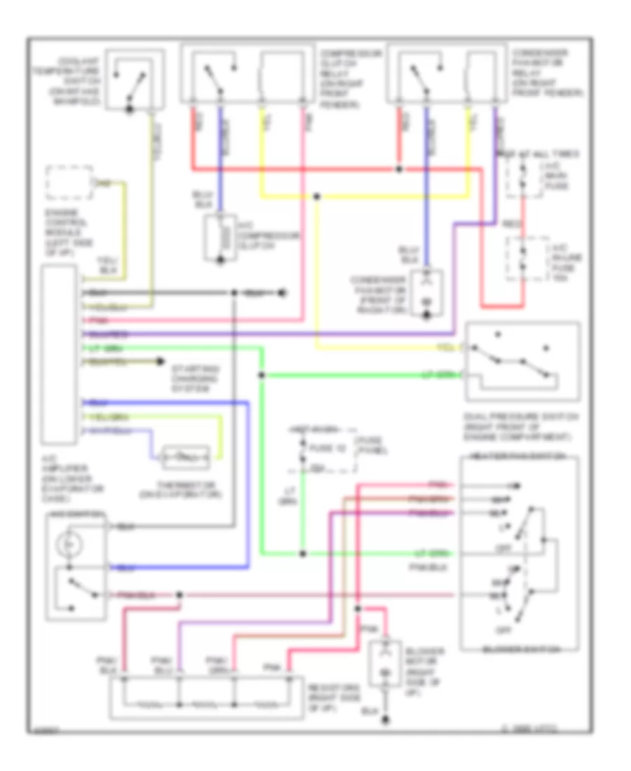 AC Wiring Diagram for Suzuki Sidekick JS 1993