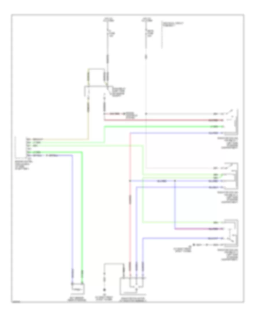 Cooling Fan Wiring Diagram for Suzuki SX4 LE 2010