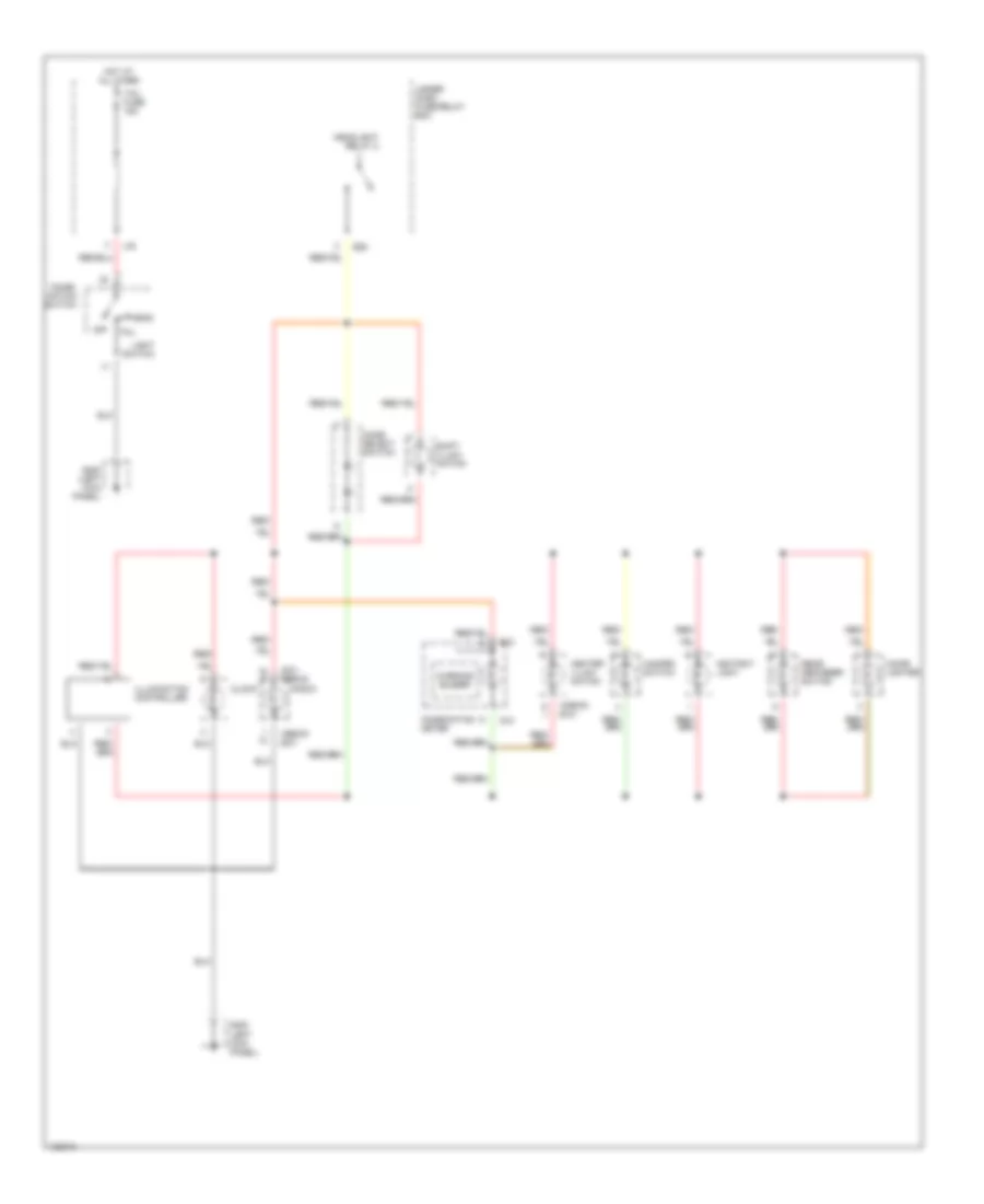 Instrument Illumination Wiring Diagram for Suzuki Vitara JS+ 1999