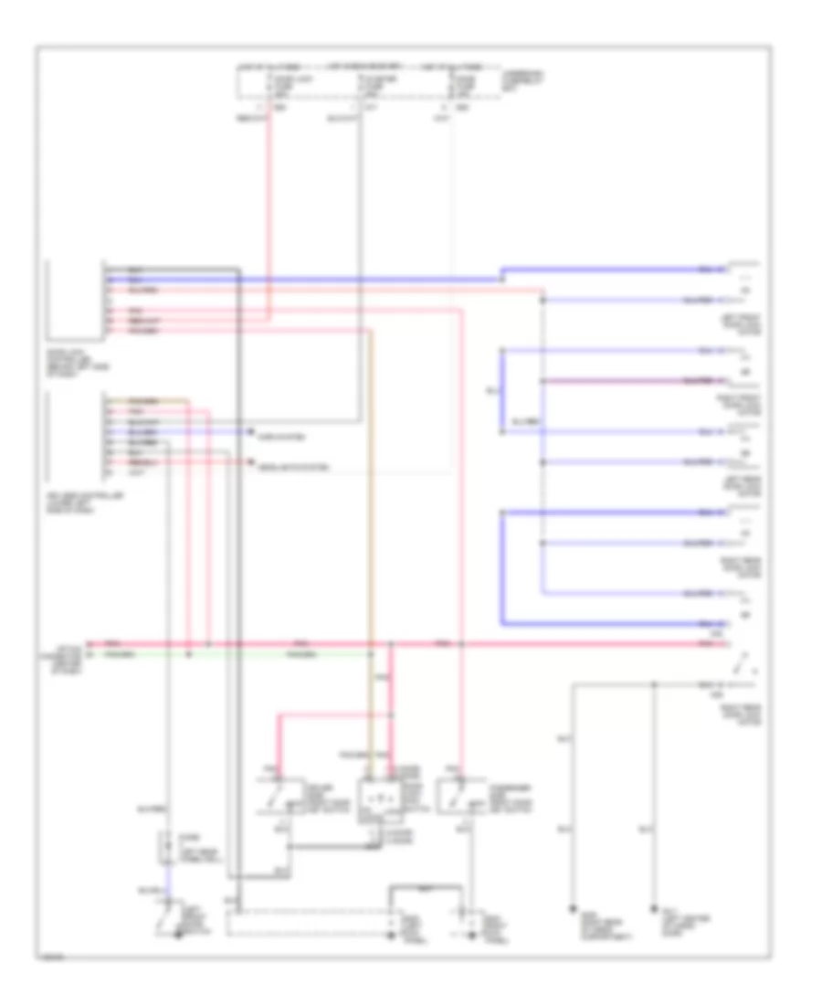 Power Door Lock Wiring Diagram for Suzuki Vitara JS+ 1999