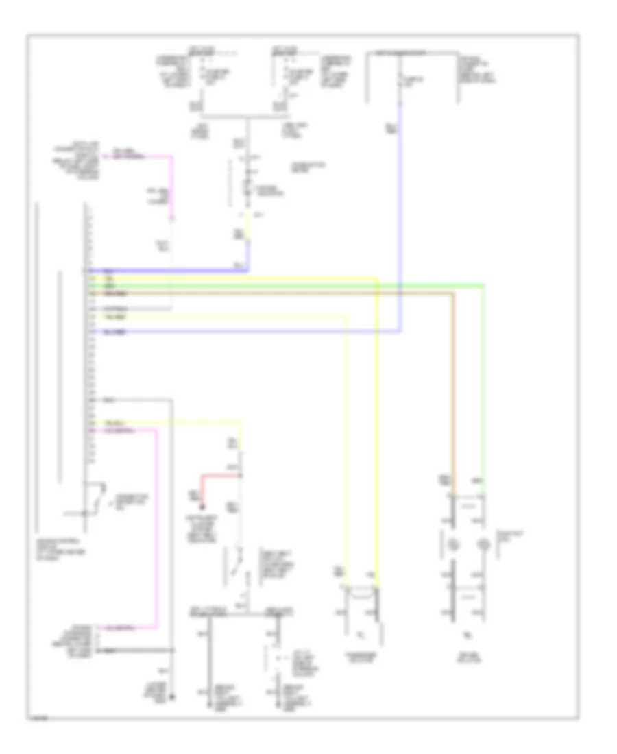 Supplemental Restraint Wiring Diagram for Suzuki Vitara JX 1999