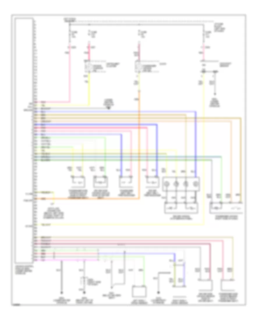 Supplemental Restraints Wiring Diagram for Suzuki Verona EX 2005
