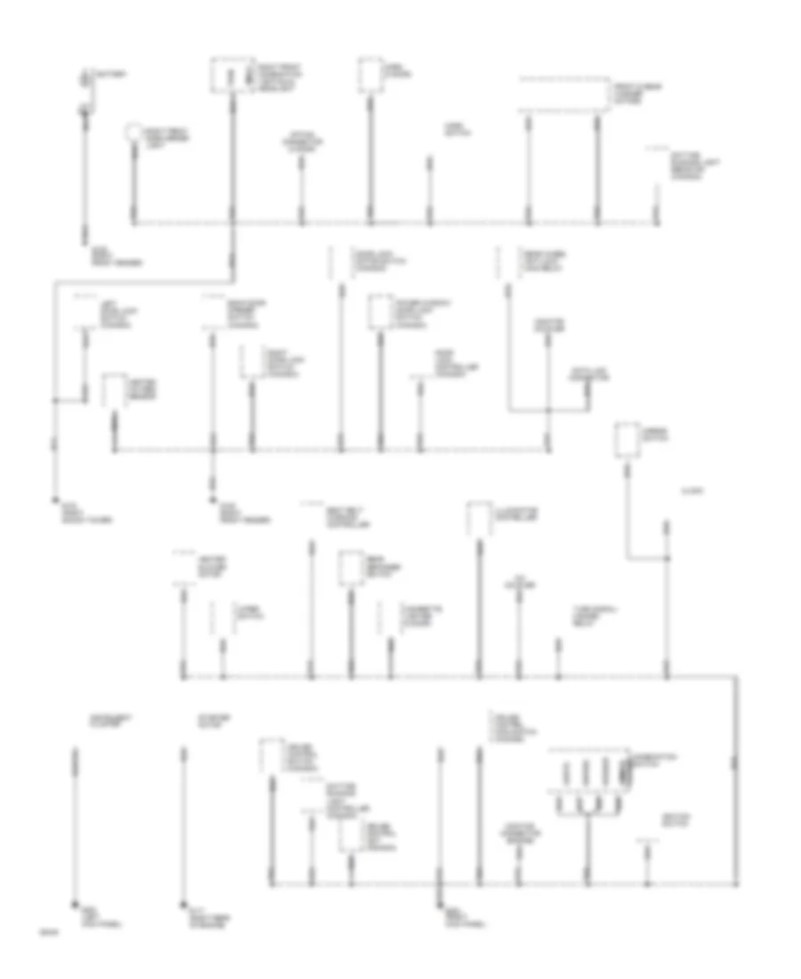 Ground Distribution Wiring Diagram 1 of 3 for Suzuki Sidekick JLX 1994