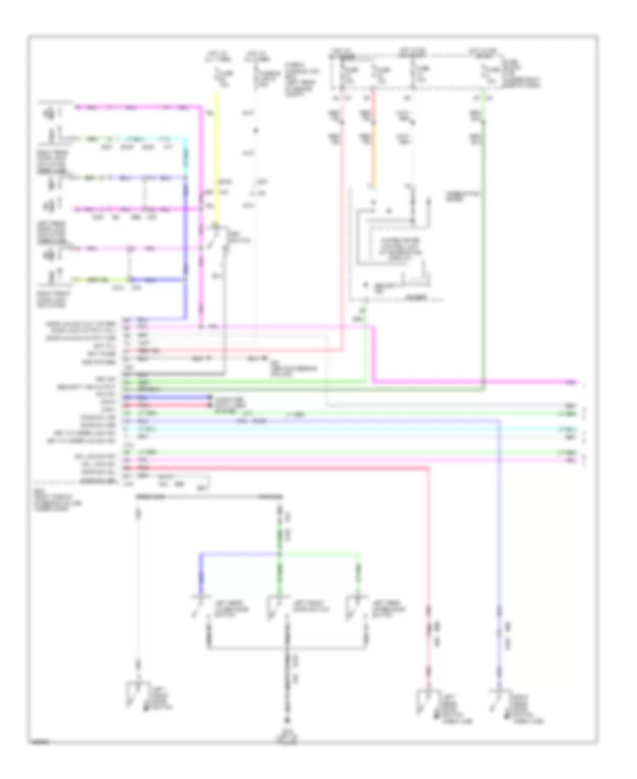 Forced Entry Wiring Diagram 1 of 2 for Suzuki Equator 2011