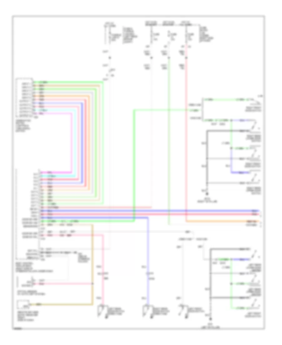 Headlights Wiring Diagram, without DRL (1 of 2) for Suzuki Equator 2011