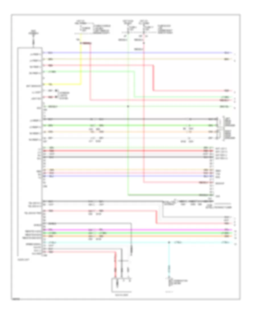 MID Radio Wiring Diagram 1 of 2 for Suzuki Equator 2011