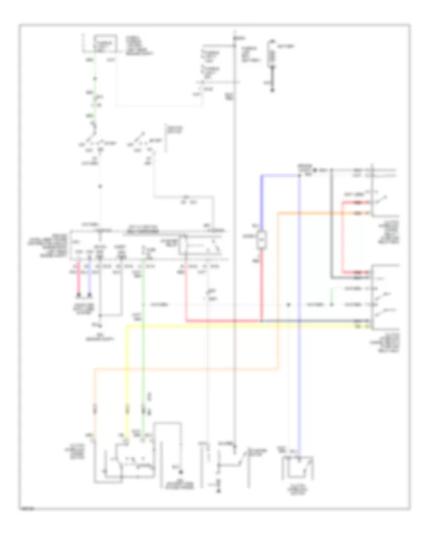 4.0L, Starting Wiring Diagram, with Clutch Interlock Cancel System for Suzuki Equator 2011