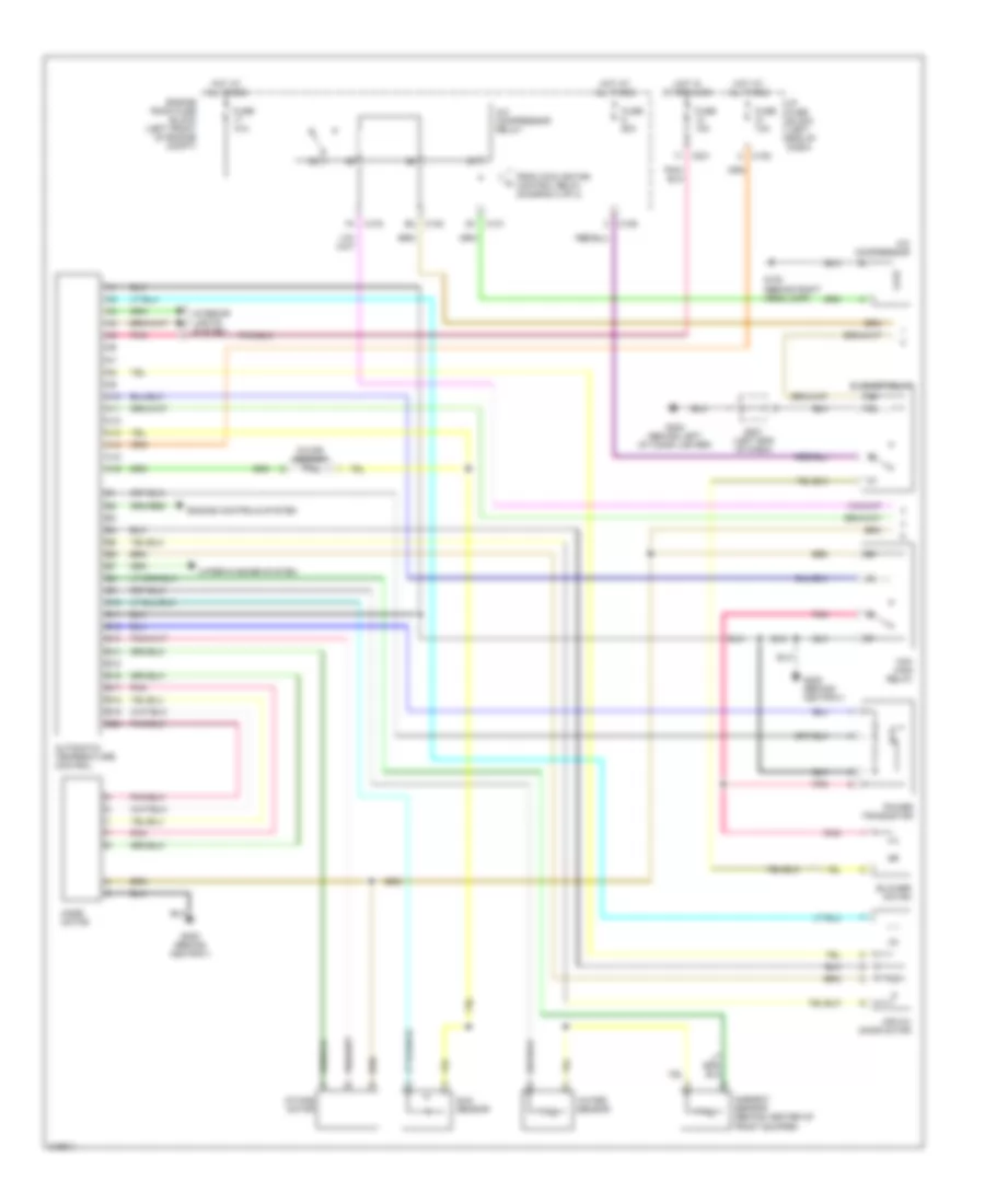 Automatic AC Wiring Diagram (1 of 2) for Suzuki Verona S 2005