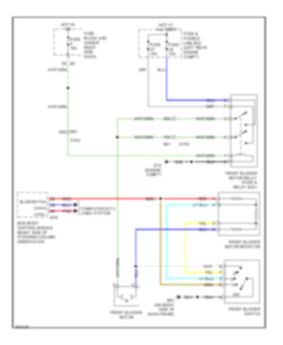 Heater Wiring Diagram for Suzuki Equator Premium 2011
