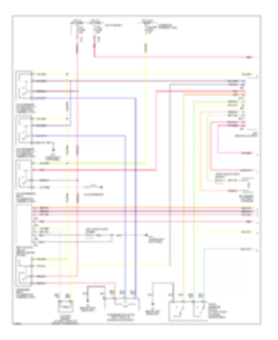 Automatic A C Wiring Diagram 1 of 2 for Suzuki XL 7 EX 2005