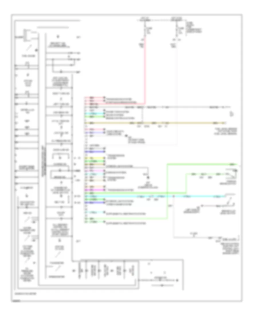 Instrument Cluster Wiring Diagram 1 of 2 for Suzuki Equator RMZ 4 2011