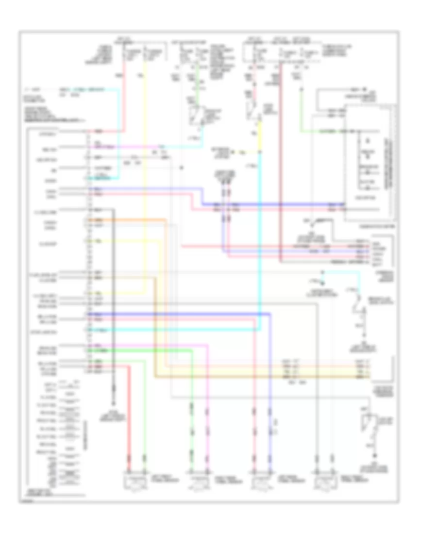 Anti lock Brakes Wiring Diagram with VDC without HDC for Suzuki Equator Sport 2011