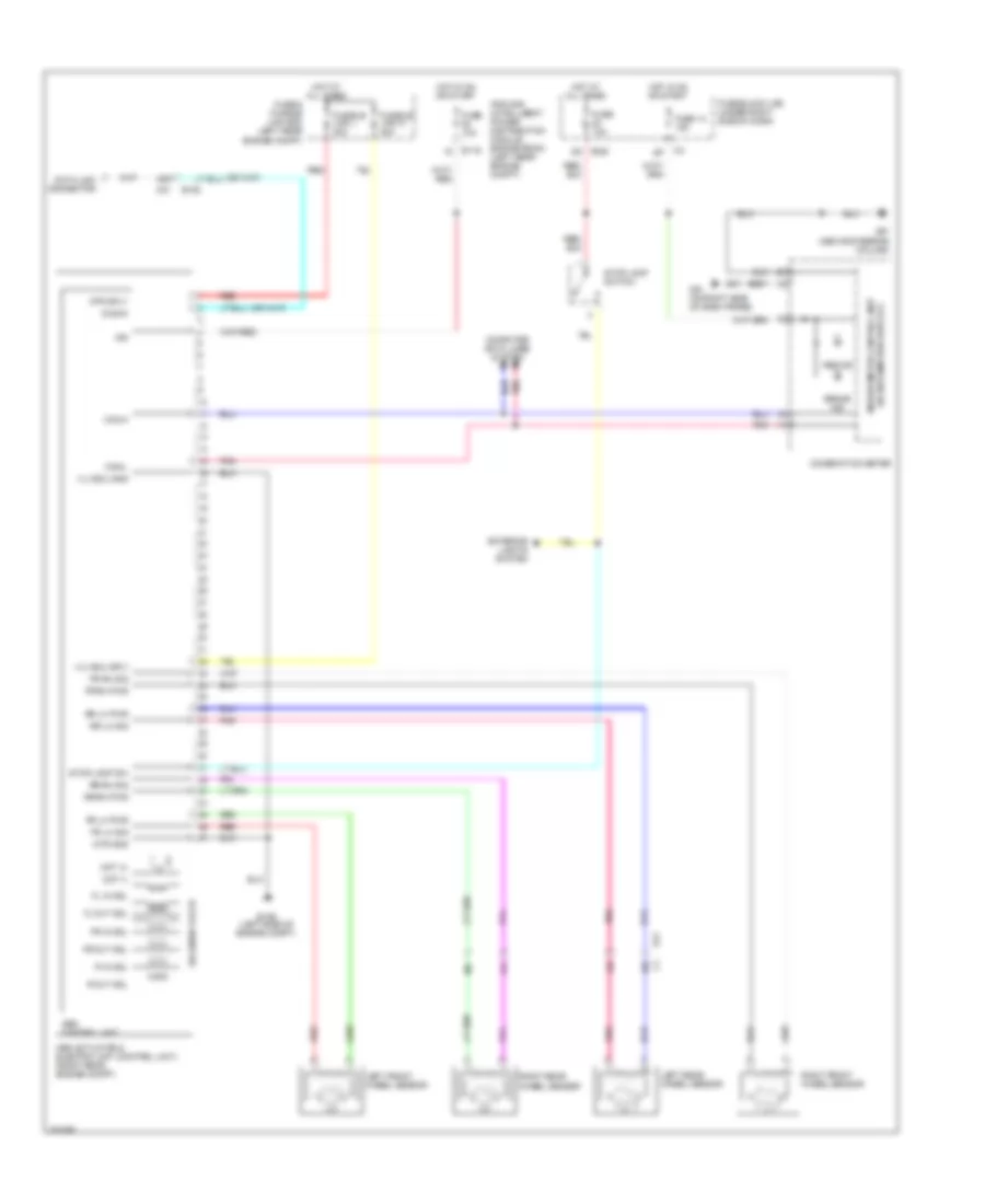 Anti lock Brakes Wiring Diagram without VDC for Suzuki Equator Sport 2011