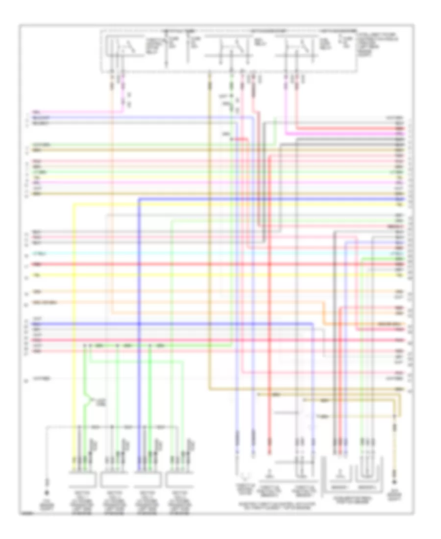 2.5L, Engine Performance Wiring Diagram (2 of 4) for Suzuki Equator Sport 2011