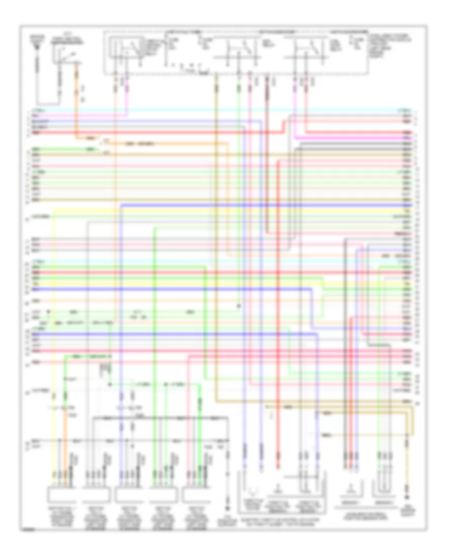 4.0L, Engine Performance Wiring Diagram (2 of 4) for Suzuki Equator Sport 2011