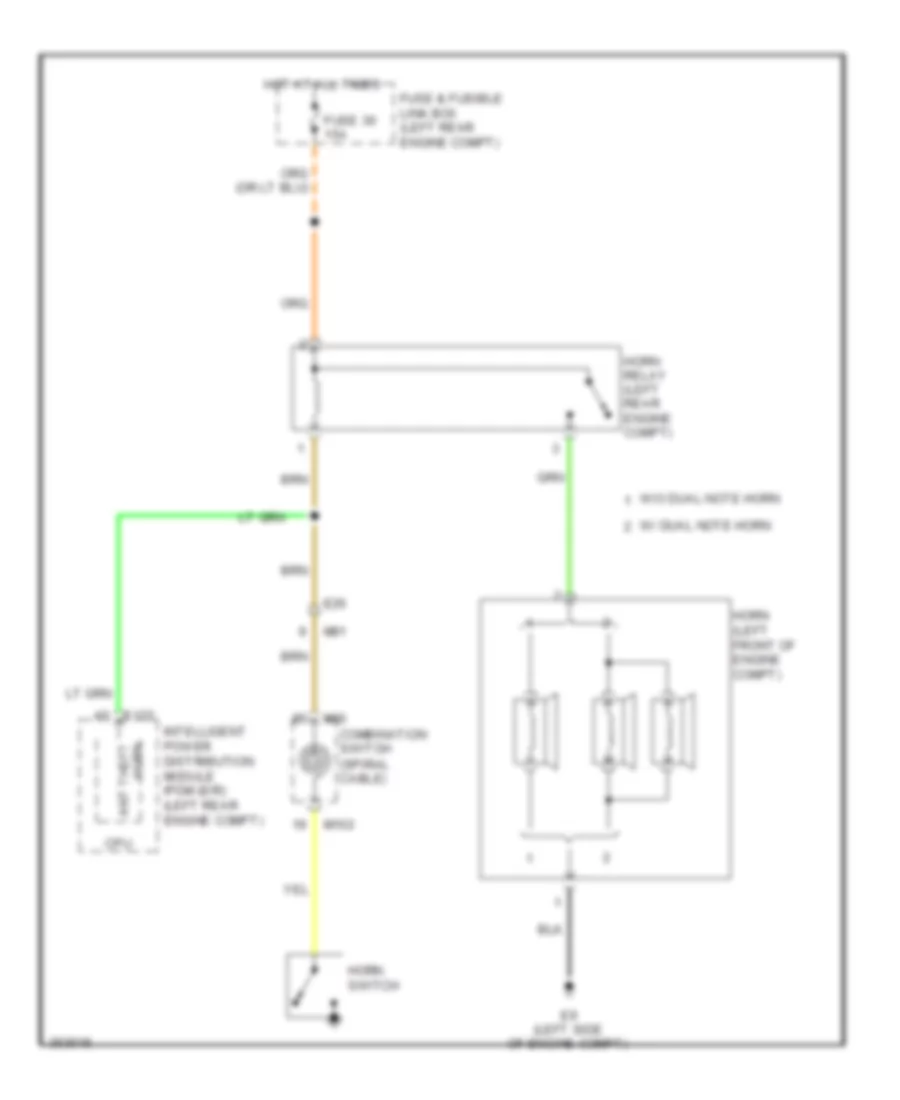 Horn Wiring Diagram for Suzuki Equator Sport 2011