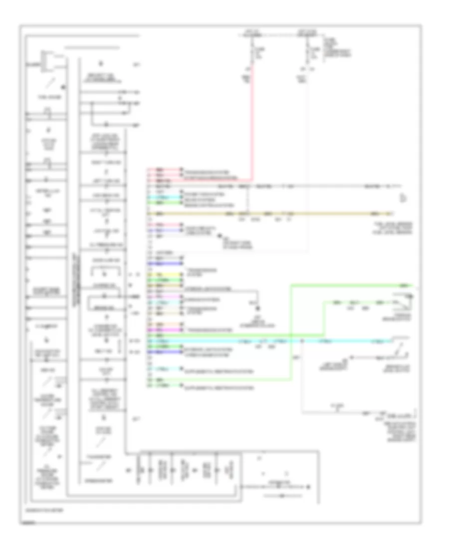 Instrument Cluster Wiring Diagram 1 of 2 for Suzuki Equator Sport 2011
