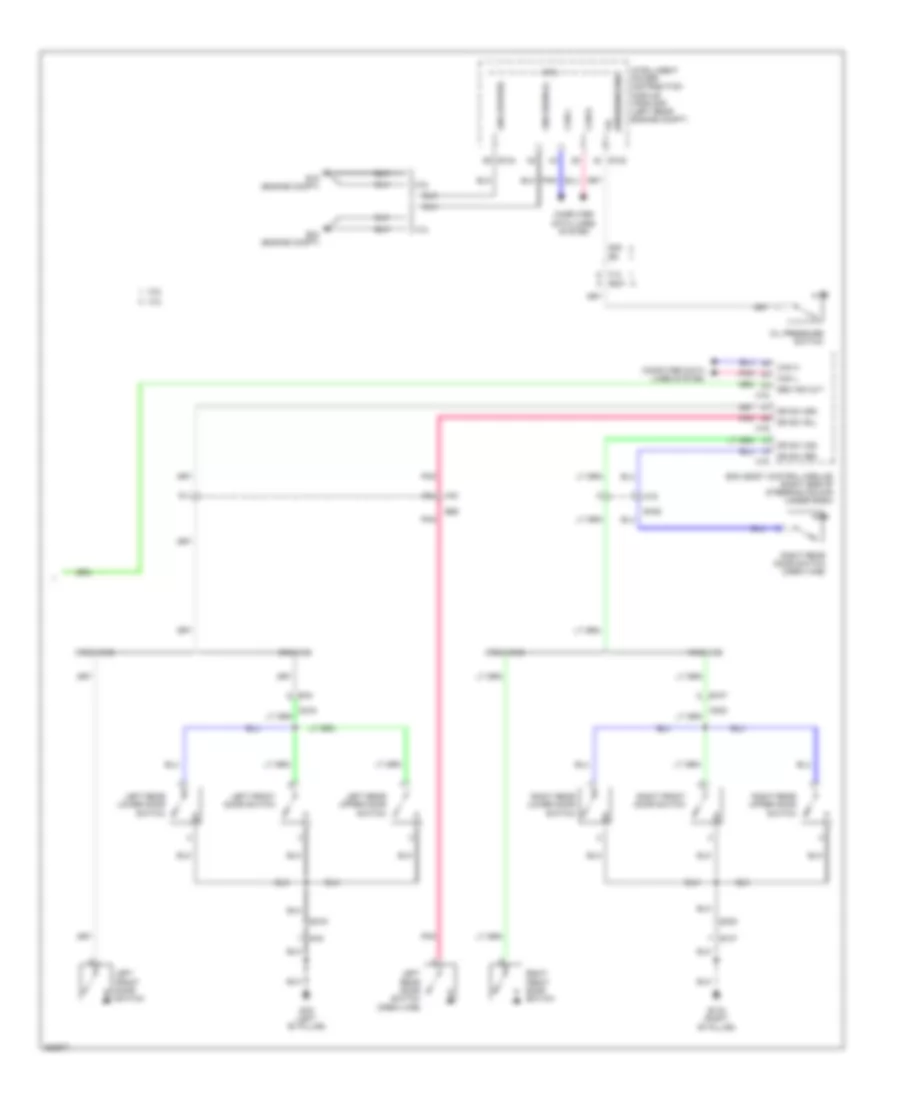 Instrument Cluster Wiring Diagram 2 of 2 for Suzuki Equator Sport 2011