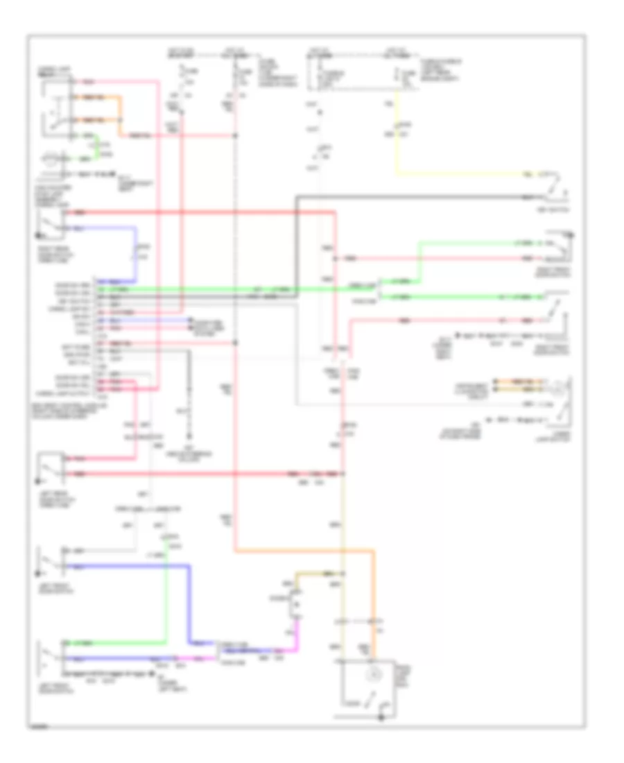 Courtesy Lamps Wiring Diagram without Power Door Locks for Suzuki Equator Sport 2011