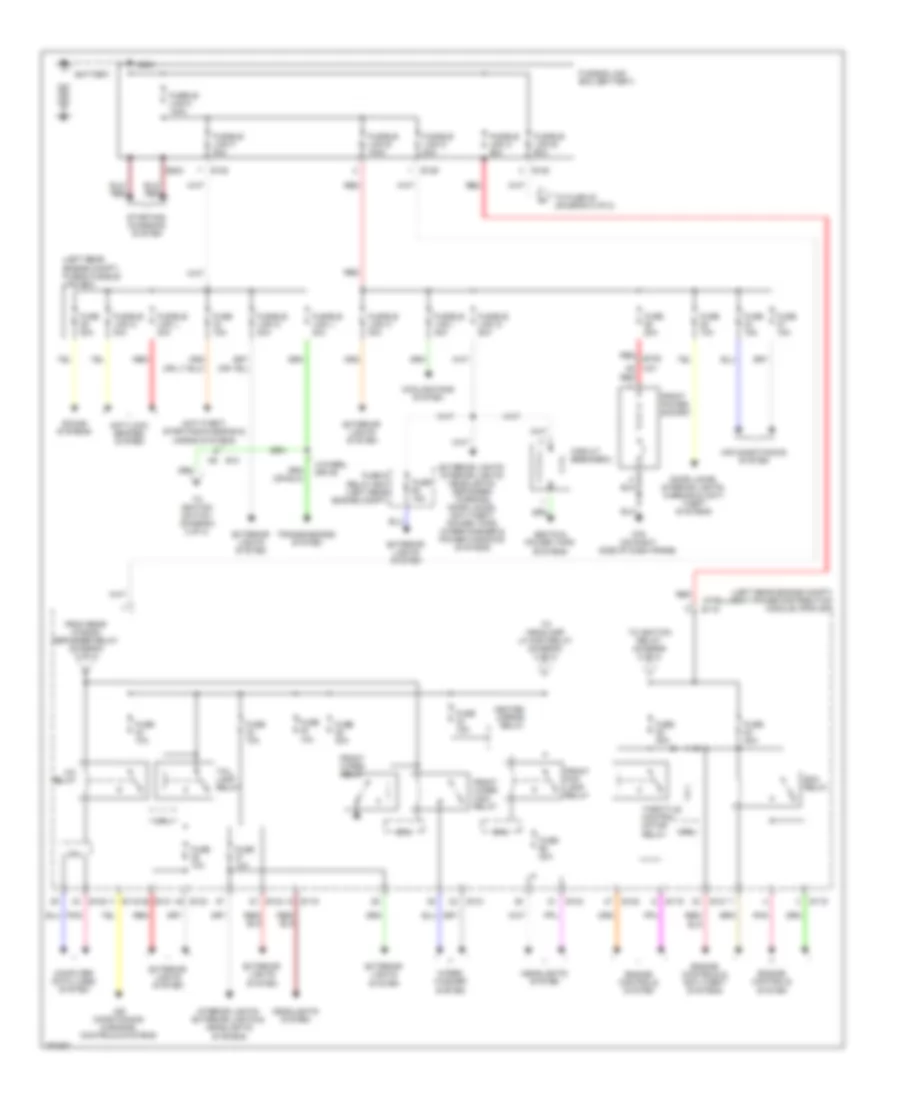 Power Distribution Wiring Diagram 1 of 2 for Suzuki Equator Sport 2011