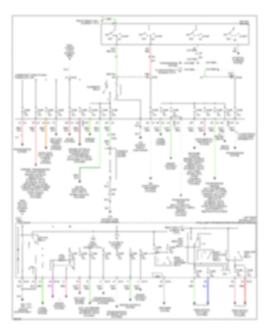 Power Distribution Wiring Diagram 2 of 2 for Suzuki Equator Sport 2011