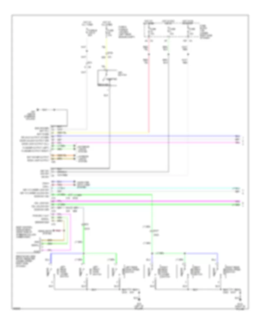 Door Lock  Keyless Entry Wiring Diagram King Cab 1 of 2 for Suzuki Equator Sport 2011