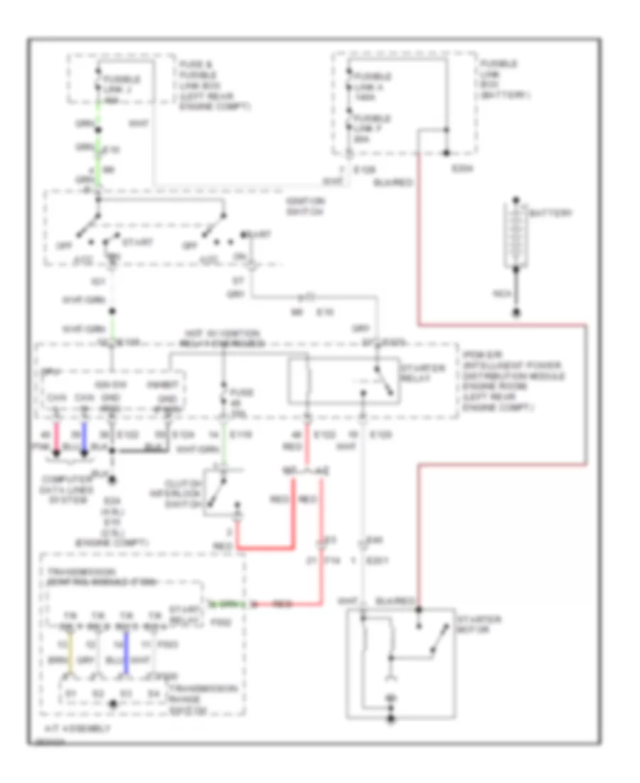 2.5L, Starting Wiring Diagram for Suzuki Equator Sport 2011