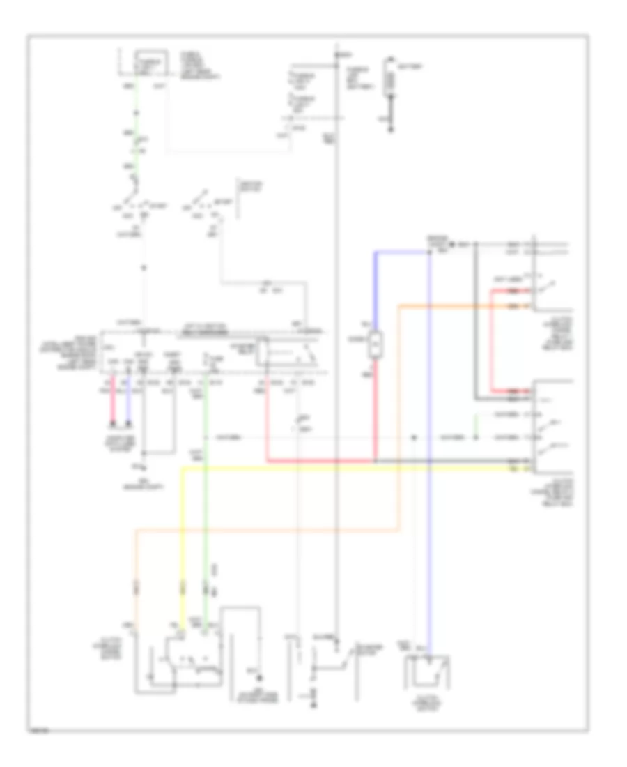 4.0L, Starting Wiring Diagram, with Clutch Interlock Cancel System for Suzuki Equator Sport 2011