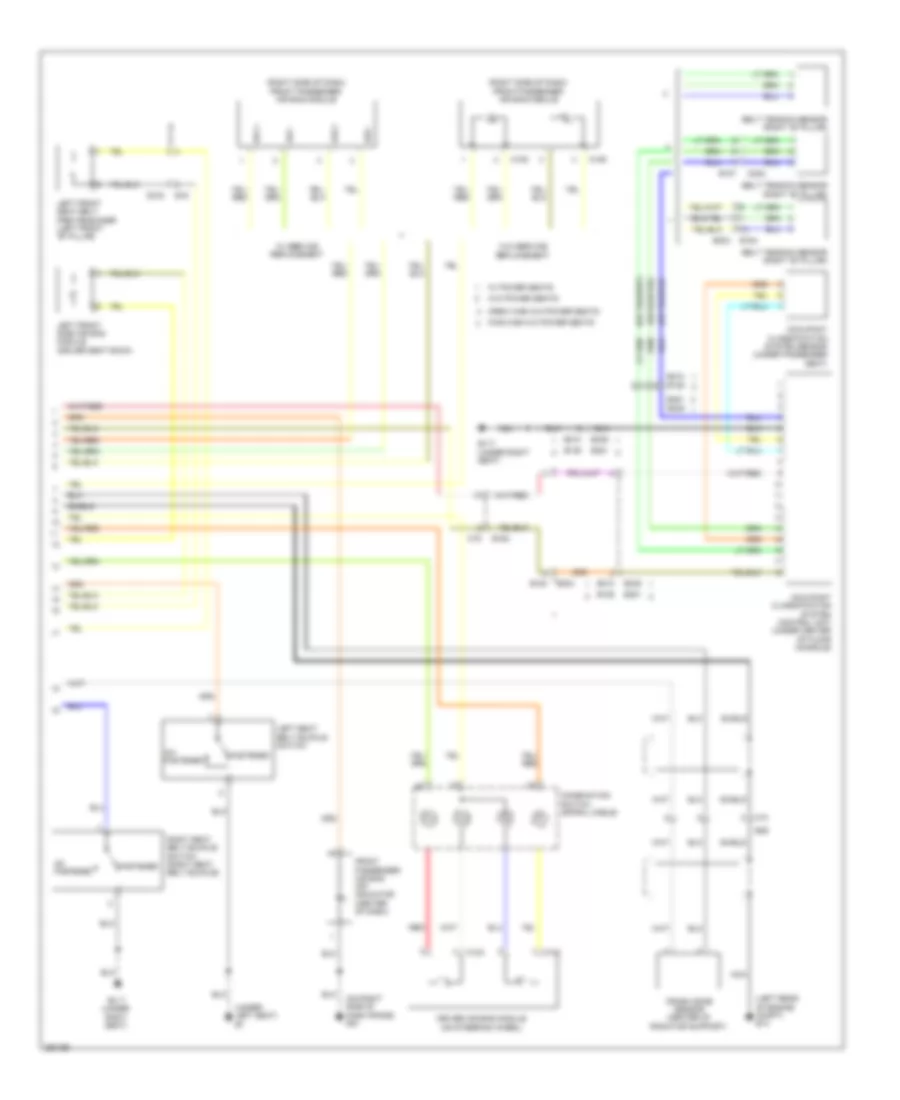 Supplemental Restraints Wiring Diagram 2 of 2 for Suzuki Equator Sport 2011