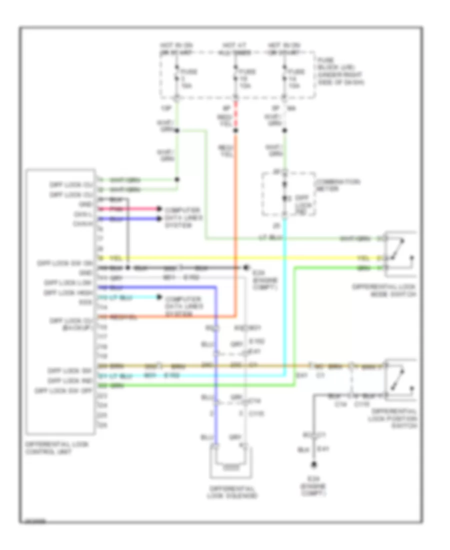 Differential Lock Wiring Diagram for Suzuki Equator Sport 2011