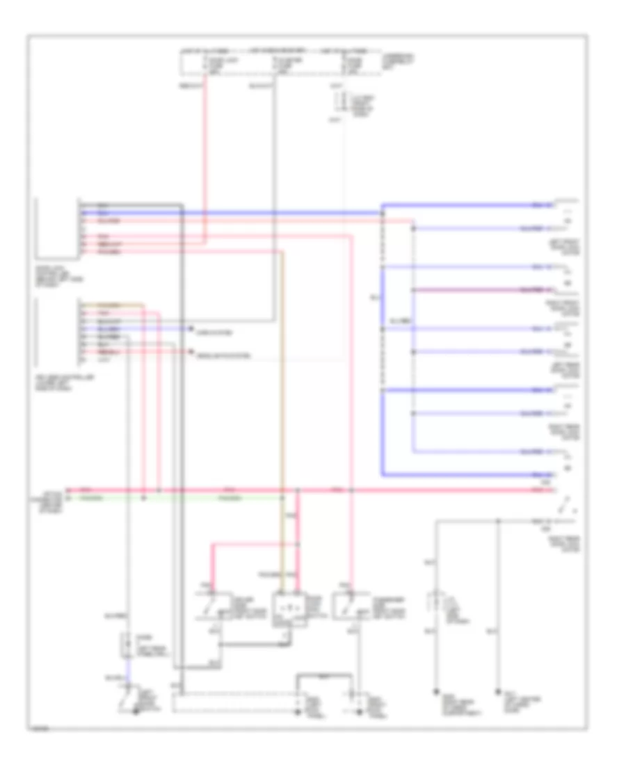 Power Door Lock Wiring Diagram for Suzuki Grand Vitara JLS+ 2000