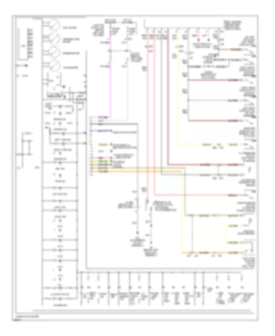Instrument Cluster Wiring Diagram for Suzuki Grand Vitara 2011