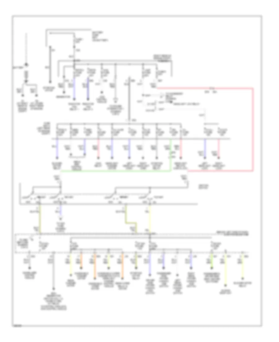 Power Distribution Wiring Diagram 1 of 2 for Suzuki Grand Vitara 2011
