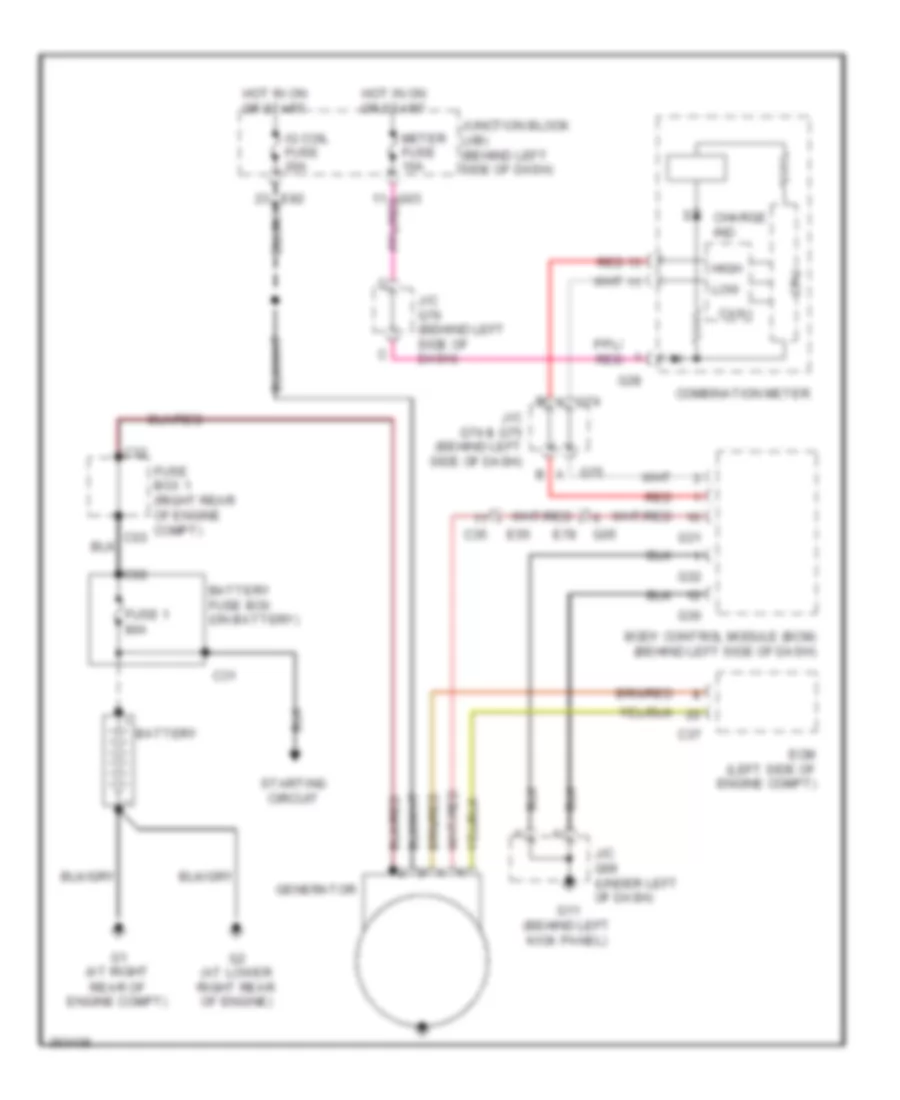 Charging Wiring Diagram for Suzuki Grand Vitara Limited 2011