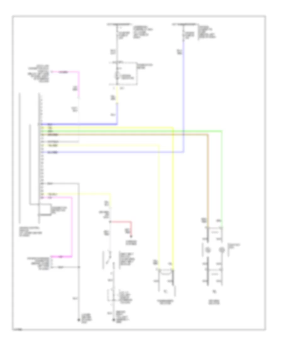 Supplemental Restraint Wiring Diagram for Suzuki Grand Vitara JLX+ 2000