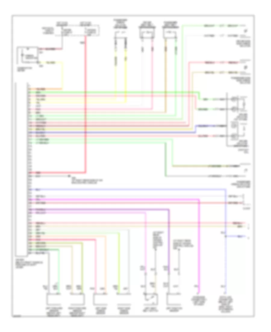 Supplemental Restraints Wiring Diagram 1 of 2 for Suzuki Aerio SX 2006