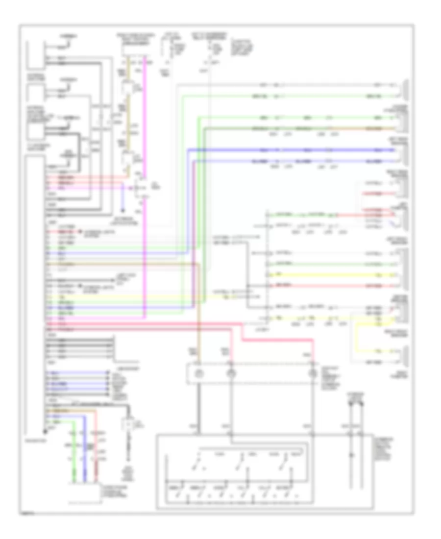 Navigation Wiring Diagram without Audio Amplifier for Suzuki Kizashi S 2011