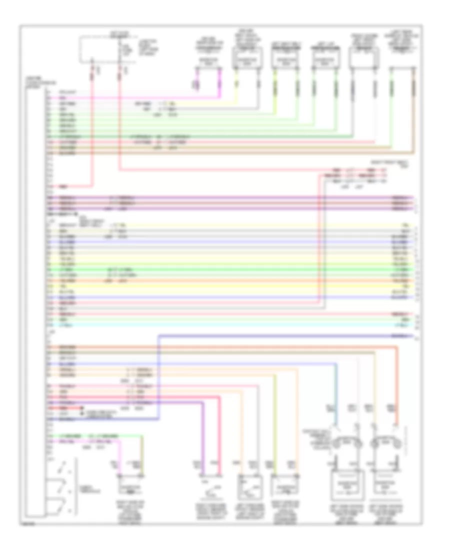 Supplemental Restraints Wiring Diagram 1 of 2 for Suzuki Kizashi S 2011
