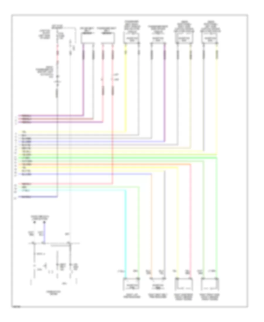 Supplemental Restraints Wiring Diagram (2 of 2) for Suzuki Kizashi S 2011