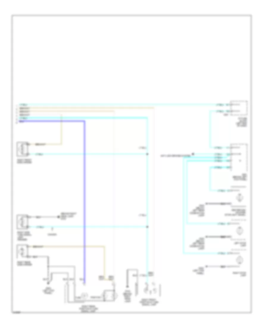 Exterior Lamps Wiring Diagram Wagon 2 of 2 for Suzuki Forenza 2006